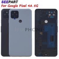 【⊕Good quality⊕】 jiejiu65879742 สำหรับ6.2Quot; Google Pixel 4a ฝาครอบประตูหลัง5G เคสด้านหลังพิกเซล4a 5G ชิ้นส่วนอะไหล่ฝาครอบด้านหลัง