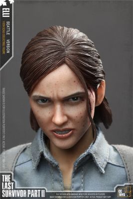 hot！【DT】☑✙☽  CCTOYS 1/6th The Last of US Ellie Sculpture Battle Blood Version Mostly 12inch