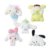 Sanrio Cinnamoroll ตุ๊กตาขยับแขนขาได้ Kuromi Hello Kitty Melody Pom Pom Purin ตุ๊กตาอะนิเมะ Pochacco เครื่องประดับของเล่นตุ๊กตาน่ารัก