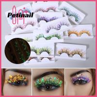 PETINAIL ขนตาปลอมขนตาตาปลอมมีเลื่อมขนตาขนมิงค์ขนตาเทียมขนาด25มม. 3D