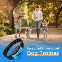 CenKinfo Rechargeable Dog Bark Collar, Humane No Shock Barking Collar with Beep Automatic Training Collar