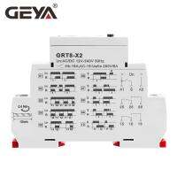 GEYA รีเลย์เวลามัลติฟังก์ชั่นการตั้งค่าดิจิตอล GRT8-X 20 Ftions 16A AC/DC12V-240V ช่วงกว้าง