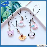 LONGB คุโรมิ จี้สายคล้องโทรศัพท์ คาวาอิ Cinnamoroll เสน่ห์ของโทรศัพท์ น่ารักน่ารักๆ ของตกแต่งแขวน ห่วงโซ่กุญแจ รถสำหรับรถ