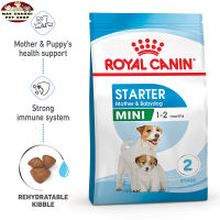 สุดปัง ส่งฟรี ?Royal Canin Mini Starter Mother &amp; Baby Dog ขนาด 1 kg. อาหารเม็ดแม่สุนัข และ ลูกสุนัขหย่านม พันธุ์เล็ก อายุ 1-2 เดือน (Dry Dog Food, โรยัล คานิน) ?