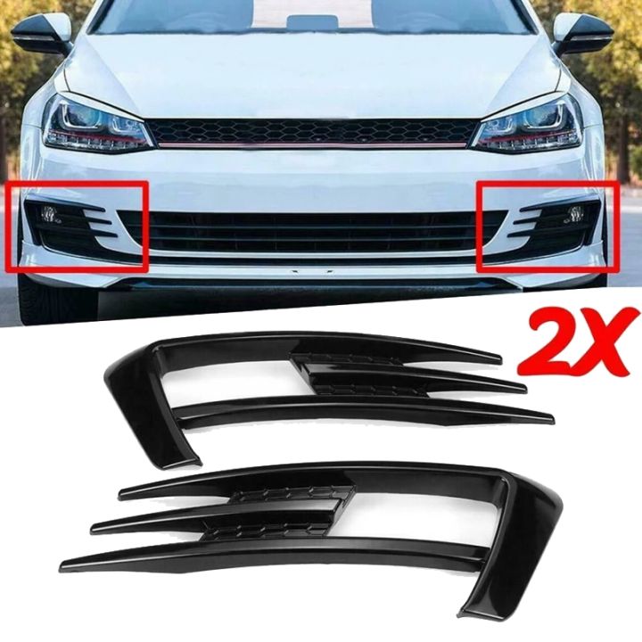 for-golf-7-mk7-2013-2017-gloss-black-car-bumper-fog-light-grille-cover-trim