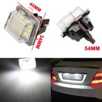 ป้ายเลขหมายทะเบียนรถ Led กันน้ำสำหรับรถ Mercedes Benz C Class W205 W204 W218 W216 W212 E Class W221 Sl W231