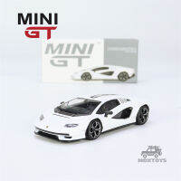 มินิ GT 1:64 Countach LPI 800-4รถโมเดล Diecast ข้างสีขาว