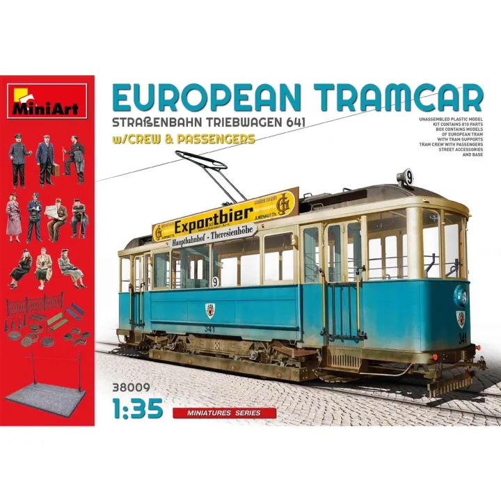 โมเดลประกอบ-miniart-1-35-mi38009-european-tramcar