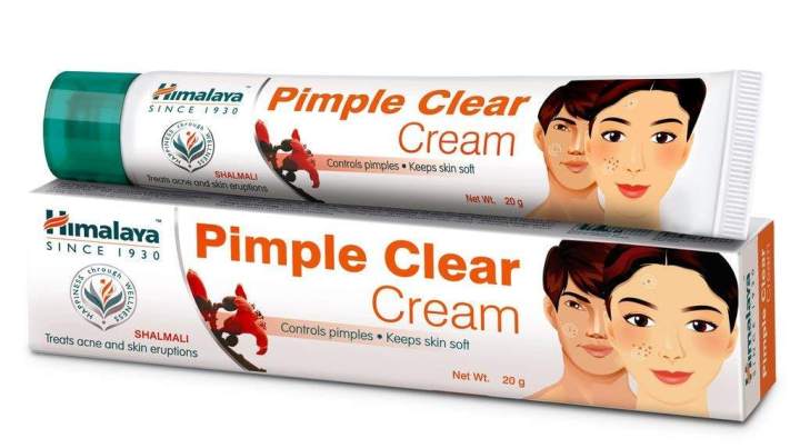 Himalaya Acne n Pimple clear Cream 20g. ครีมแต้มสิวผด ผื่นแดง รอยแดง EXP 2025