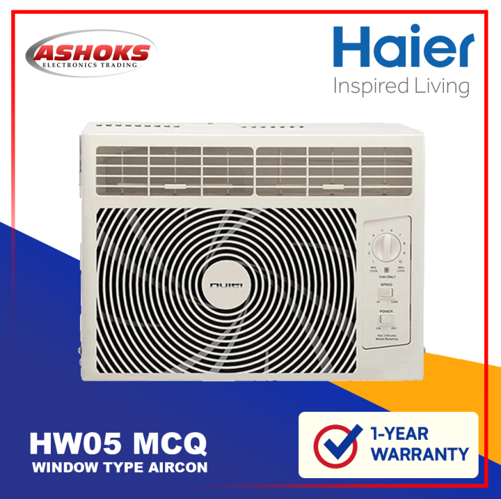 Haier HW 05MCQ Aircon Window Type / Easy Clean Filter, ECO Friendly