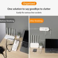 【CW】 20Pcs Cable Organizer Management Desktop Wire Manager Cord Holder USB Charging Data Bobbin Winder