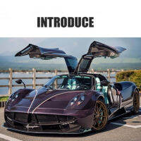 132 Pagani Huayra Dinastia ล้อแม็ก D Iecast ซูเปอร์รถของเล่นรุ่นจำลองเสียงและแสงโลหะยานพาหนะคอลเลกชันเด็กของขวัญ