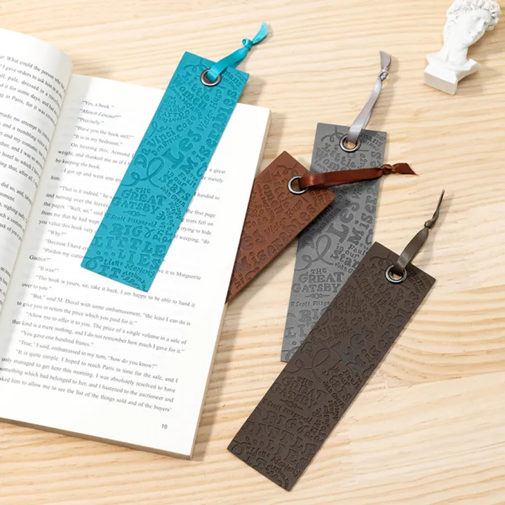 pu-leather-bookmark-teacher-gift-bookmark-leather-bookmark-creative-bookmarks-english-letters-bookmark