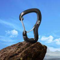 Aituan หัวเข็มขัด Carabiner เปลญวนรูปร่างสำหรับพวงกุญแจเป้สะพายหลัง,อุปกรณ์ปีนเขา8kN เบาอุปกรณ์กีฬาเบ็ด