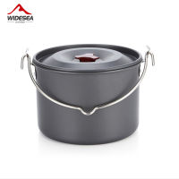 Widesea 4L Camping Hanging Pot Cookware Outdoor Bowler Tableware 4-6 Persons Picnic Cooking Tourism Fishing kitchen Equipment