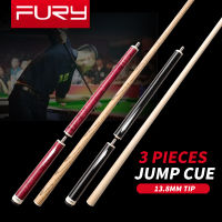 FURY JPS 3ชิ้นไม้คิวกระโดดบิลเลียดด้ามเมเปิ้ล13.8มม H5ใยแก้วปลายชุดไม้คิว Billar สำหรับนักกีฬา