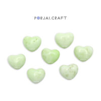 Lemon Chrysoprase Heart Bead ลูกปัดหัวใจเลมอนคริสโซเพรส 14mm