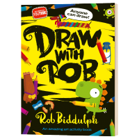 สมุดวาดภาพระบายสีสำหรับเด็ก Milu Draw With Rob Rob Biddulph หนังสือภาษาอังกฤษดั้งเดิม