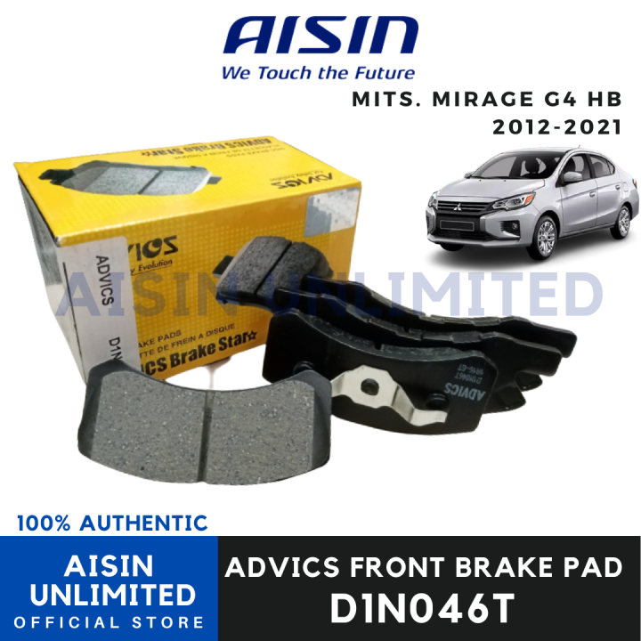 ADVICS Front Brake Pad for Mitsubishi Mirage G4 and Hatchback 2012