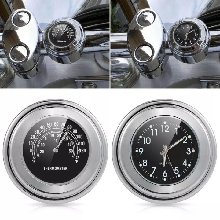 สากล78-กันน้ำโครเมี่ยมรถจักรยานยนต์-h-andlebar-เมานาฬิกาควอทซ์นาฬิกาอลูมิเนียมนาฬิกาส่องสว่างอุปกรณ์เสริม-moto
