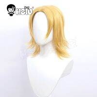 Johnny Joestar wig JoJo Bizarre Adventure Cosplay wig HSIU Brand Short blonde hair+Free wig cap