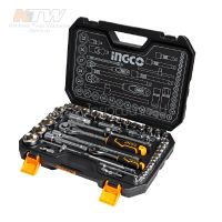 INGCO ชุดลูกบล็อค 1/4 นิ้ว 45 ชิ้น รุ่น HKTS14451 (45Pcs 1/4” Socket Set) ชุดบ๊อกซ์ ชุดบล็อค ประแจบล๊อก  D HOME