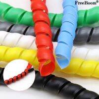 Pelindung garis pipa 2/5/10meter 8mm 40mm perlindungan fleksibel Spiral bungkus kawat kabel pelindung sarung kabel