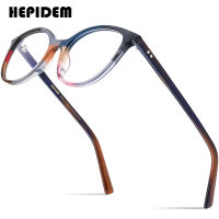 HEPIDEM แว่นสายตากรอบแว่นตาแอซิเตตหลายสี HEPIDEM H9296ผู้ชายแว่นตาสี่เหลี่ยมใหม่