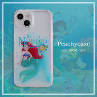 เคสโทรศัพท์อะคริลิกทรายดูดแบบการ์ตูนเจ้าหญิงลอกออกได้กลิตเตอร์ใช้ได้กับ iPhone 14 13 12 Pro Max 11 Xr 8Plus 6 8 7 Plus Xs Max X เคส PC แบบแข็งแท่งกันชนด้านหลัง