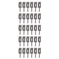 30X Guitar Bridge Saddles Roller Tremolo for Fender Strat Stratocaster Tele Telecaster Electric Guitar Silver