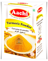 ขมิ้นอินเดียป่น (Turmeric Powder) ยี่ห้อ อาชิ (Aachi) (100 / 500 กรัม,Grams)