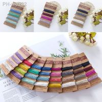 1mm Colorful Flat Hemp Waxed Cord Set Handmade Woven Home Textile Craft Material DIY Twine Thread String Jewelry Supplies