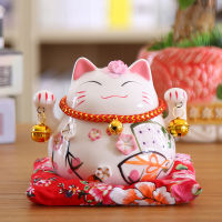 NIHAI เซรามิคโชคดีแมว Maneki Neko ของขวัญธุรกิจแมวนำโชคเงิน Feng Shui หัตถกรรม