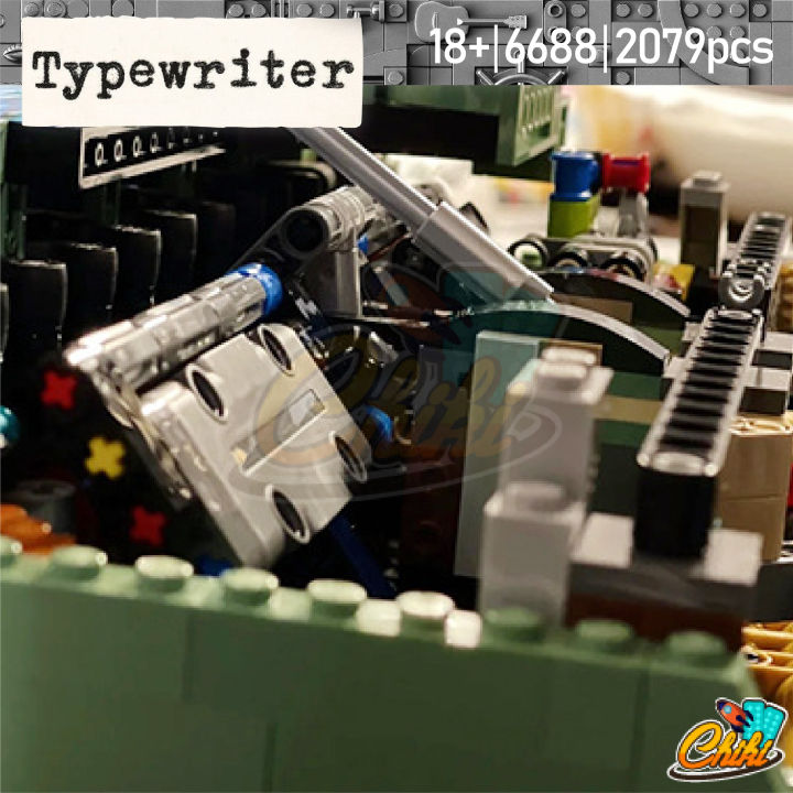 ตัวต่อ-เครื่องพิมพ์ดีด-typewriter-no-6688-จำนวน-2-079-ชิ้น