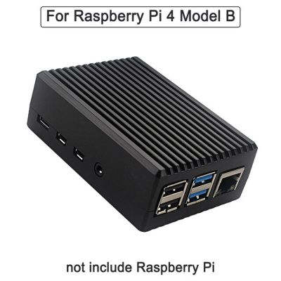 【✱2023 HOT✱】 fuchijin77 Aokin เคสกล่องโลหะ4b สำหรับ Raspberry Pi 4พร้อมเคสป้องกันอลูมิเนียมอัลลอยด์สองพัดลมทำความเย็น4b