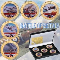 【YD】 80Th Anniversary Battle of Britain Gold Plated Commemorative Coins Souvenir Collectible