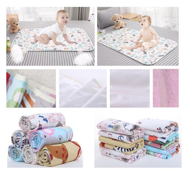 Baby Waterproof Changing Mat Baby Mattress Protector (75cm x120cm) Baby  Urine Pad Infant Cot Bed Sheet Protector Newborn Mattress Protector  Foldable and Portable Diaper Mat Changing Table Cover