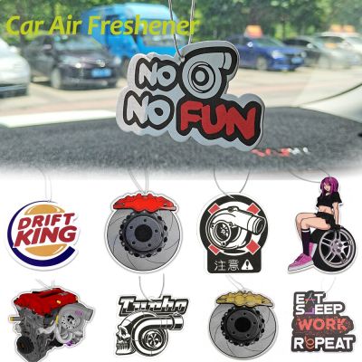 【DT】  hotJDM Culture Car Air Freshener Hanging Rear View Solid Paper Diffuser Interior Accessories Auto Rearview Mirror Fragrance Pendant