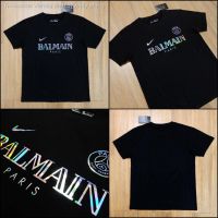 ﺴ Daisy Mac- bluu⚽พร้อมส่งจากไทย?? เสื้อยืดทีม ปารีส BALMAIN สีดำ (ผ้าcotton 100 ) ปี 2023 PSG x BALMAIN T-Shirt เกรดดีที่สุด