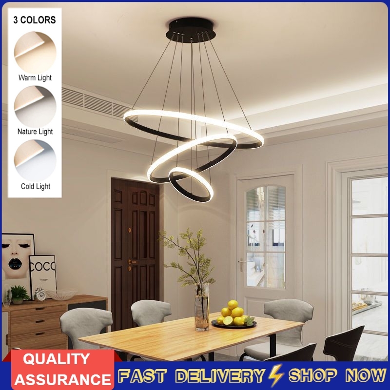 LED Acrylic Chandelier Bedroom Pendant Lamp House Lighting Ceiling Light Fixture 