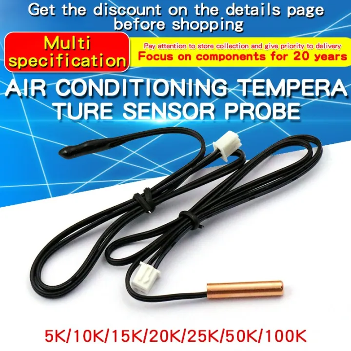 5 1PCS 40Cm Air Conditioning Temperature Sensor 5K 10K 15K 20K 25K 50K