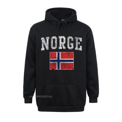 Vintage Norge Flag Of Norway Norwegian Long Sleeve Shirt Family Cotton Men Long Sleeve Custom High Quality Hoodies S Size Xxs-4Xl