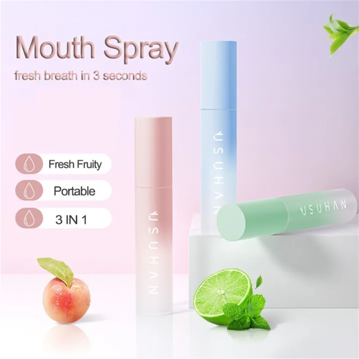 SMILEKIT 17ml Mouth Spray Refuse Bad Breath Fresh Fruity Breath Spray