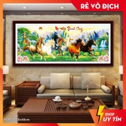 Tranh đính đá Mã Đáo Thành Công VS352 kích thước 120cm x53cm