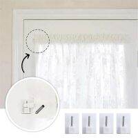 4pcs/pack Mutifunction Wall adhesive Hooks Hanging Curtain Rod Holder Organizer Accessories