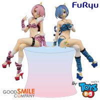 FURYU Re:Zero Starting Life in Another World Rem &amp; Ram (Demon Costume) Noodle Stopper Figure Set