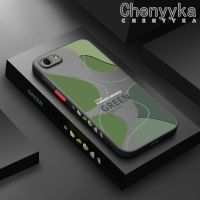 เคส A83 Chenyyka สำหรับ OPPO เคสโทรศัพท์แบบแข็งกันกระแทกใหม่เคสซิลิโคนนิ่มขอบสี่เหลี่ยมลายการ์ตูนแฟชั่นสีเขียวเคสป้องกันเลนส์กล้องคลุมทั้งหมด