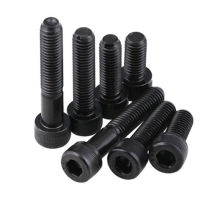 2pcs 38-16*8 black Allen Screws Cylinder Head knurled screw Hexagon Socket Machine bolts Nail 12.9 grade alloy steel