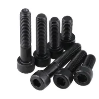 1pcs 1"-8*7" black Allen Screws Cylinder Head knurled screw Hexagon Socket Machine bolts Nail 12.9 grade alloy steel