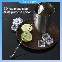 Stainless Steel Bar Spoon High Quality Cocktail Bar Spiral Drink Shaker Muddler Stirrer Twisted Mixing Spoon Kitchen Tableware